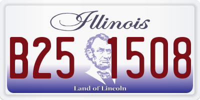 IL license plate B251508