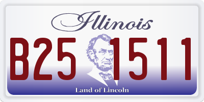 IL license plate B251511