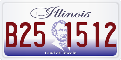IL license plate B251512