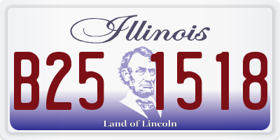 IL license plate B251518