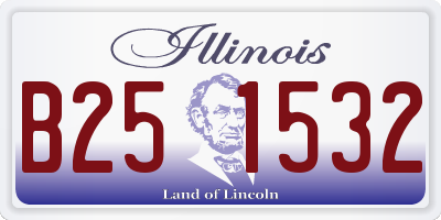 IL license plate B251532