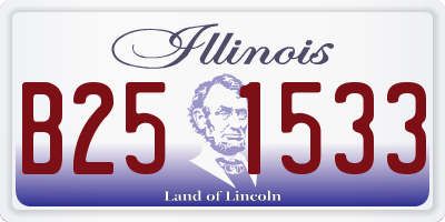 IL license plate B251533