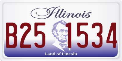 IL license plate B251534