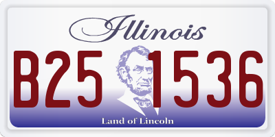 IL license plate B251536
