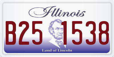 IL license plate B251538
