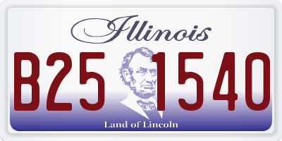 IL license plate B251540