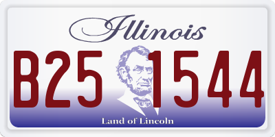 IL license plate B251544