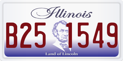 IL license plate B251549