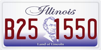 IL license plate B251550