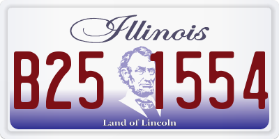 IL license plate B251554