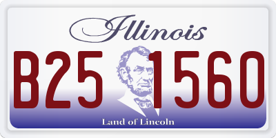 IL license plate B251560
