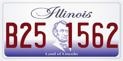 IL license plate B251562