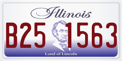 IL license plate B251563