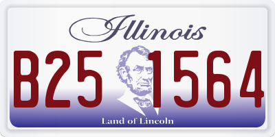 IL license plate B251564