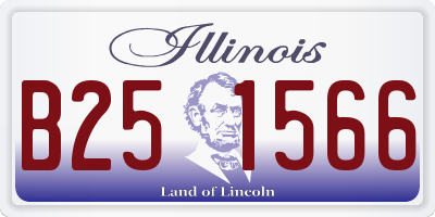 IL license plate B251566