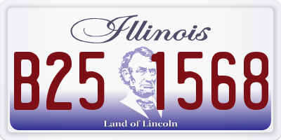 IL license plate B251568