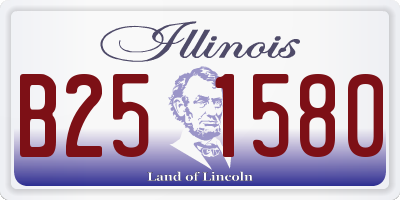 IL license plate B251580