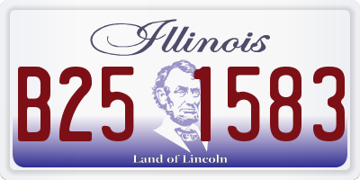 IL license plate B251583