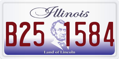 IL license plate B251584