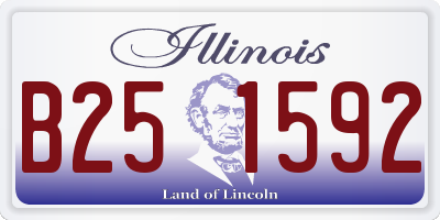 IL license plate B251592