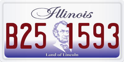 IL license plate B251593