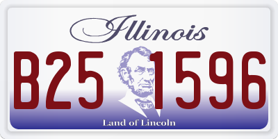 IL license plate B251596