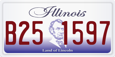 IL license plate B251597