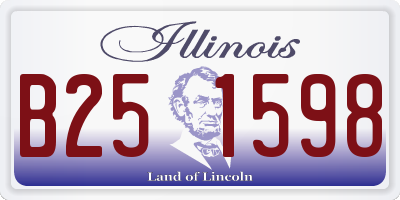 IL license plate B251598