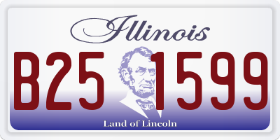 IL license plate B251599
