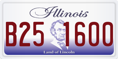 IL license plate B251600