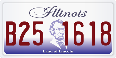 IL license plate B251618