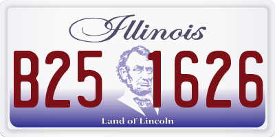 IL license plate B251626