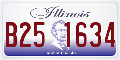 IL license plate B251634