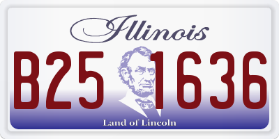 IL license plate B251636