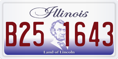 IL license plate B251643