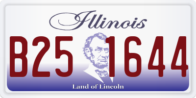 IL license plate B251644
