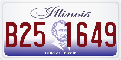 IL license plate B251649