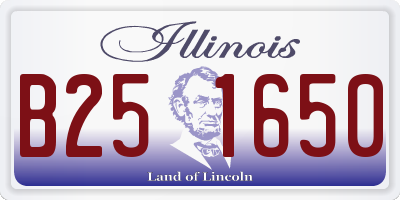 IL license plate B251650