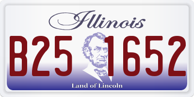 IL license plate B251652