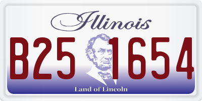 IL license plate B251654