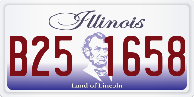 IL license plate B251658