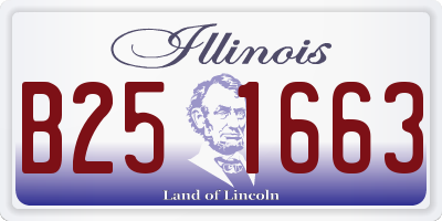 IL license plate B251663
