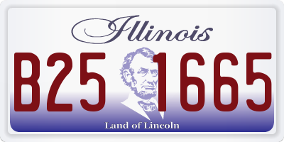 IL license plate B251665