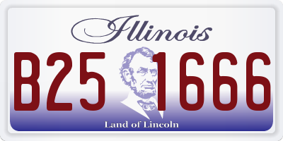 IL license plate B251666