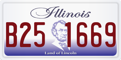IL license plate B251669