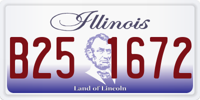 IL license plate B251672