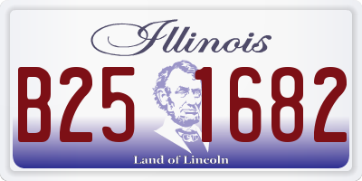 IL license plate B251682