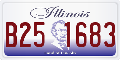IL license plate B251683