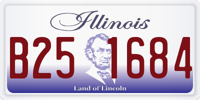 IL license plate B251684