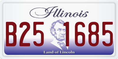 IL license plate B251685